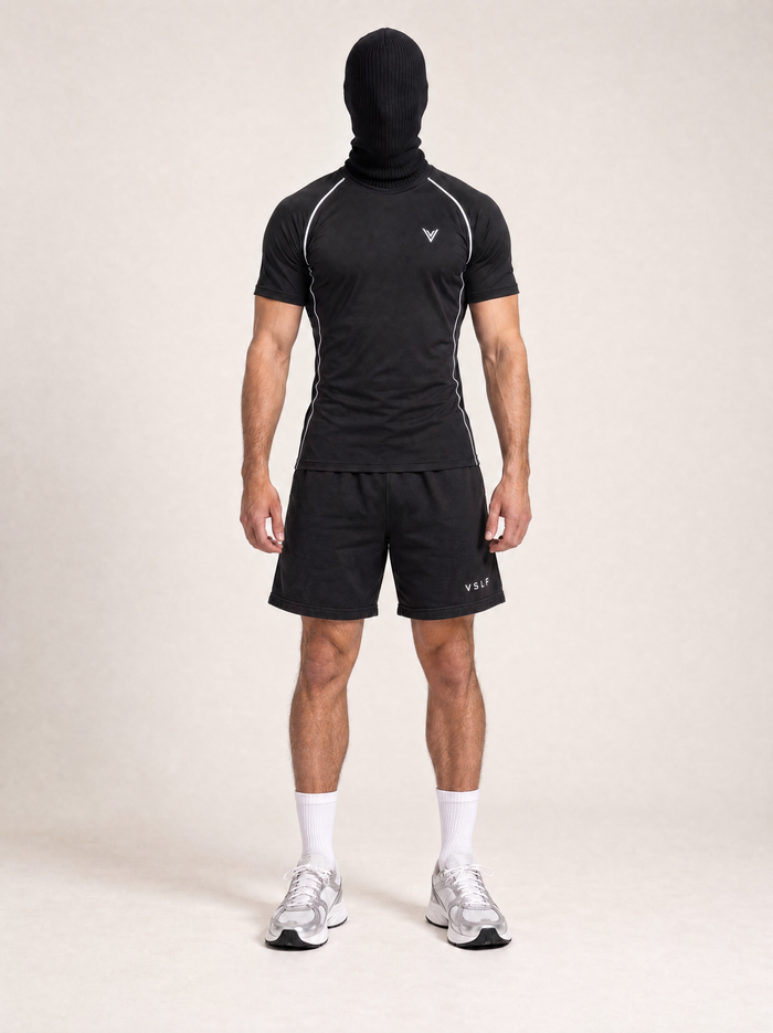 VSLF Performance Tee — front view on the full-cover Faceless model.