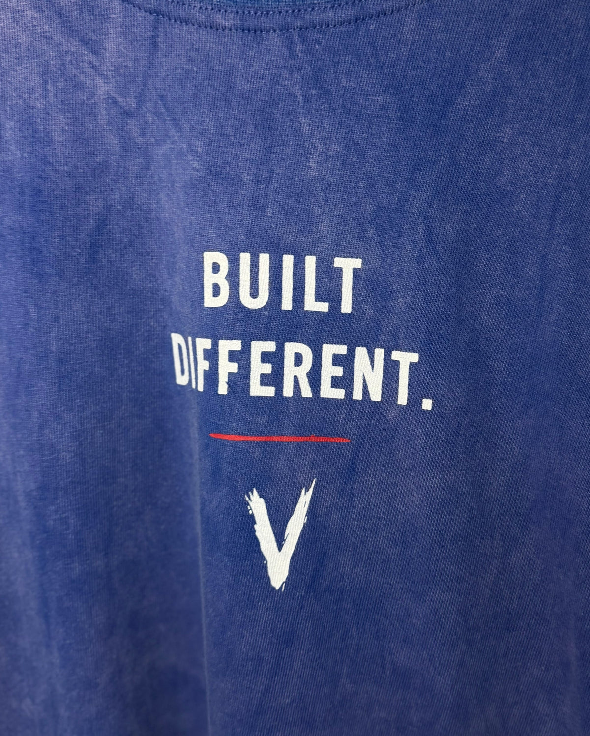 Built Different Tee - Washed Blue