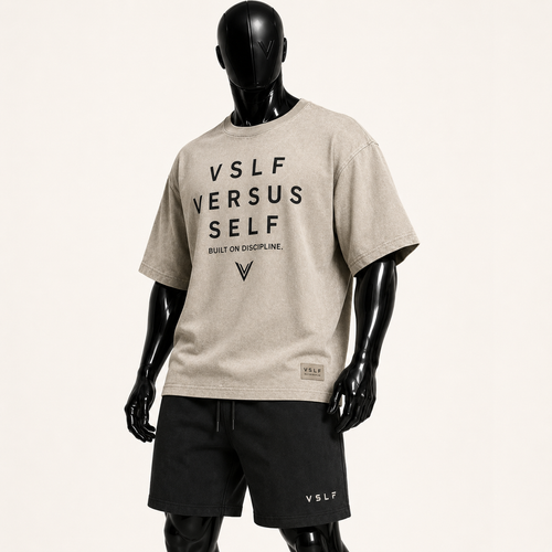 0009. OVERSIZED IDENTITY JERSEY -  STONE WASH