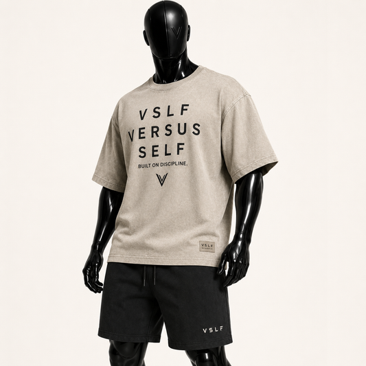 0009. OVERSIZED IDENTITY JERSEY -  STONE WASH