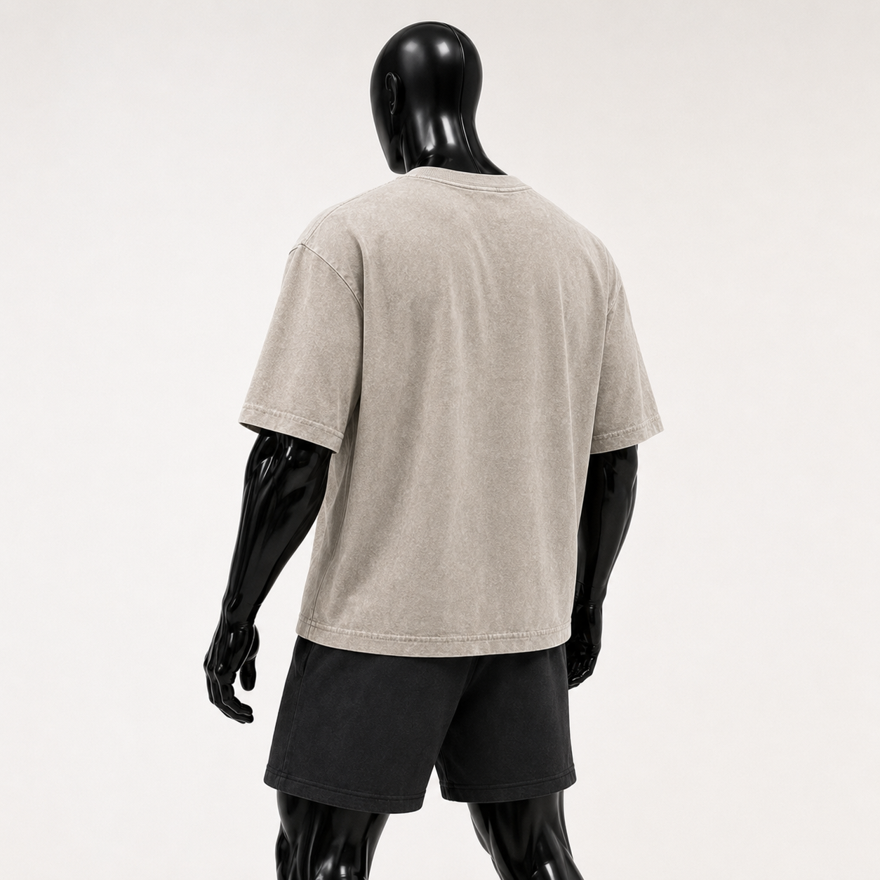0009. OVERSIZED IDENTITY JERSEY -  STONE WASH