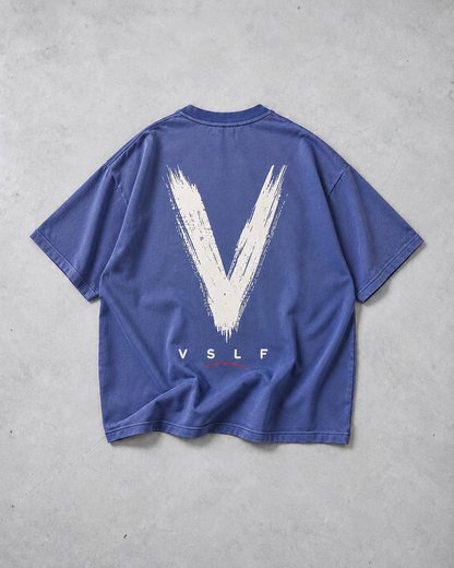 Built Different Tee - Washed Blue