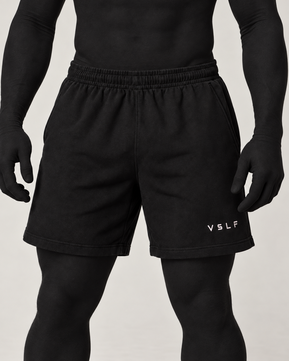 VSLF product photograph 03-01 in ribbed balaclava and matte morphsuit