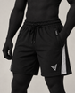 VSLF model photograph 09-01 with black ribbed balaclava and matte morphsuit